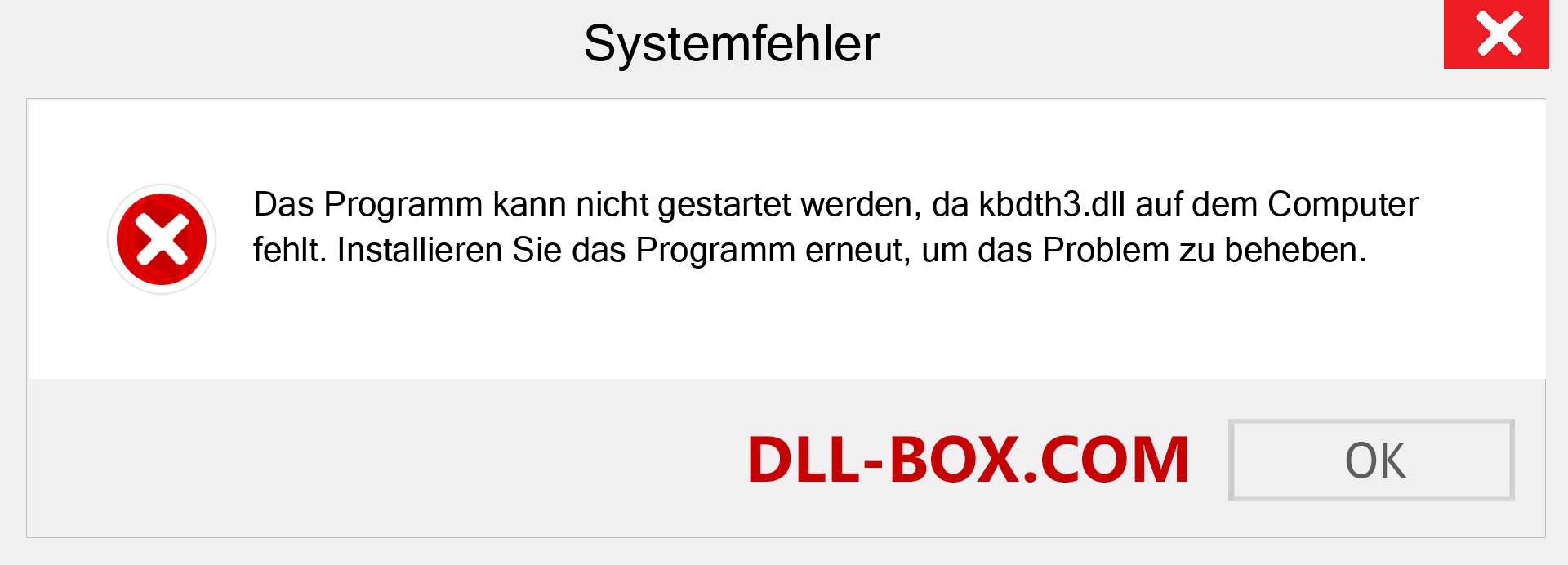 kbdth3.dll-Datei fehlt?. Download für Windows 7, 8, 10 - Fix kbdth3 dll Missing Error unter Windows, Fotos, Bildern